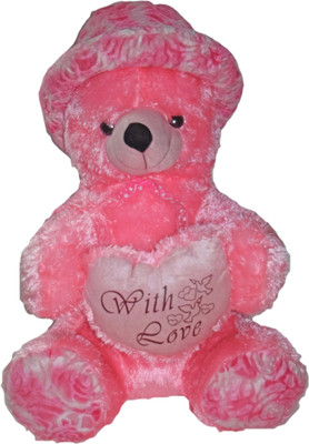 

Aqua De Vida Pink Teddy With Cap - 48 inch(Pink)