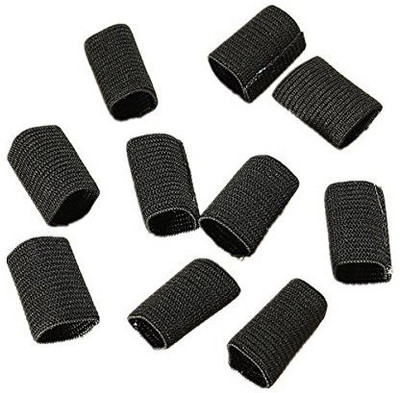 

Futaba Finger Sleeve Support Wrap Arthritis Guard Volleyball Sports - 10 Pcs Finger Support, Black