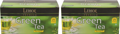 

Lemor Lemor Honey Green Tea 25 Tea Bags - Pack of 2 Honey Green Tea Bags Box(50 Sachets)