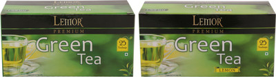 

Lemor Lemor Premium Green Tea with Lemon Green Tea - Pack of 2 (Each pack contains 25 Tea Bags) Lemon Green Tea Bags Box(50 Sachets)
