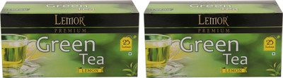 

Lemor Lemor Lemon Green Tea 25 Tea Bags - Pack of 2 Lemon Green Tea Bags(50 Sachets, Box)