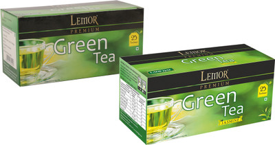 

Lemor Lemor Premium Green Tea with Jasmine Green Tea - Pack of 2 (Each pack contains 25 Tea Bags) Jasmine Green Tea Bags Box(50 Sachets)