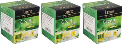 

Lemor Lemor Ginger Flavour Green Tea Bags - Pack of 3 (10 Tea Bags Each) Ginger Green Tea Bags Box(30 Sachets)
