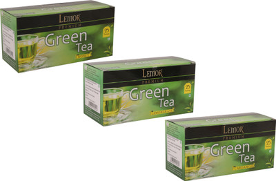 

Lemor Lemor Green Tea Pack of 3 Different Flavours - Honey, Cardamom and Lemon Grass (25 Tea Bags Each) Cardamom, Lemon Grass, Honey Green Tea Bags Box(75 Sachets)