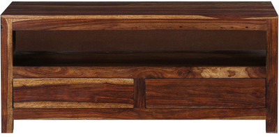 

Ringabell Solid Wood TV Entertainment Unit(Finish Color - Teak)
