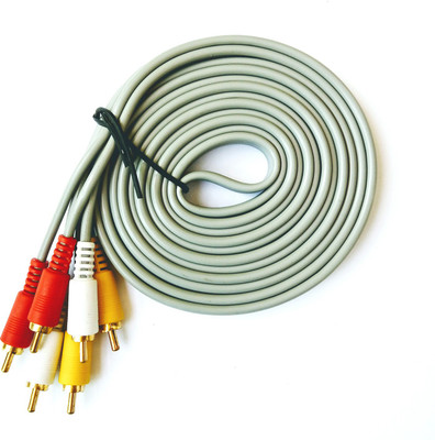 

Terabyte TV-out Cable 3 RCA to 3 RCA Male AV(Grey, For TV, 3 m)