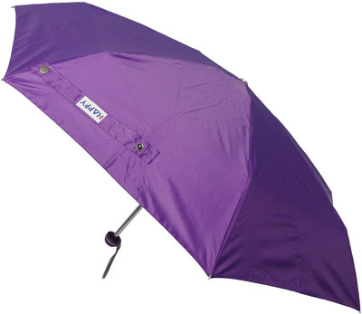 

Happy 5 Fold With Silver Coatting Premium Umbrella(Purple)