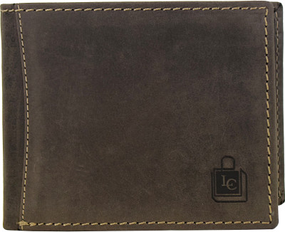 

Le Craf Men Brown Genuine Leather Wallet(6 Card Slots), Brown-05