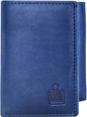 

Le Craf Men Blue Genuine Leather Wallet(3 Card Slots), Navy-29
