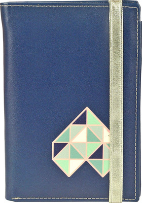 

FIZZA Women Multicolor Genuine Leather Document Holder(3 Card Slots), Navy blue