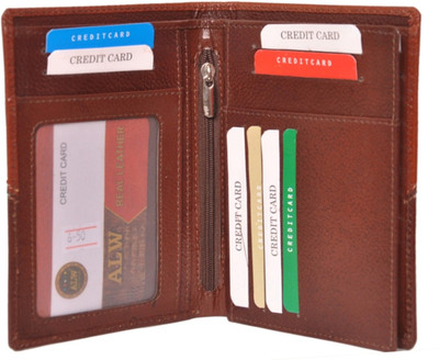 

Southpole Fashions Women Brown, Tan Genuine Leather Wallet(17 Card Slots)