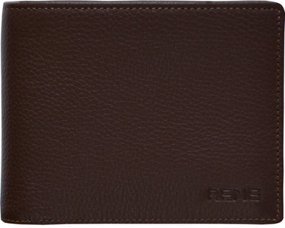 

Rene Men Brown Genuine Leather Wallet(8 Card Slots)