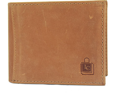 

Le Craf Men Tan Genuine Leather Wallet(6 Card Slots), Tan-14