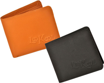 

Look-Kool Men Black, Tan Genuine Leather Wallet(3 Card Slots)