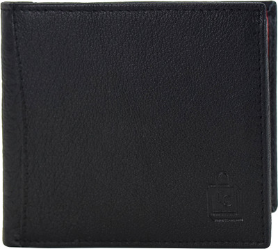 

Le Craf Men Black Genuine Leather Wallet(6 Card Slots), Black-43