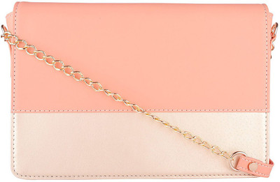 

FIZZA Orange Glitter Sling Sling Bag(Orange and Gold, 9 inch)