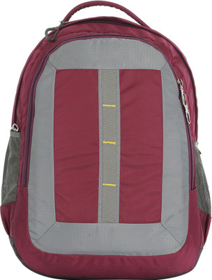 

Good Friend Stylish Waterproof Backpack(Purple, Grey, 18 inch)