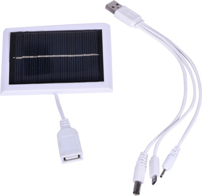 

Brecken Paul Solar Panel Multi Socket Mobile Charger(White)