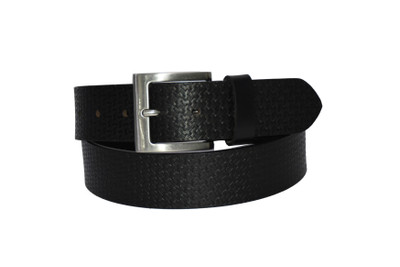

Pellezzari Men Casual Black Genuine Leather Belt