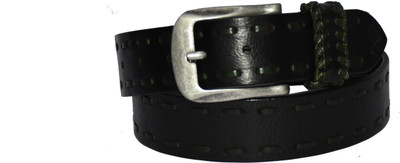 

Pellezzari Men Casual Black Genuine Leather Belt