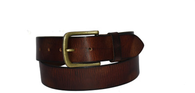 

Pellezzari Men Casual Tan Genuine Leather Belt