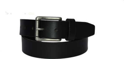 

Pellezzari Men Casual Black Genuine Leather Belt