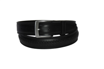 

Pellezzari Men Casual Black Genuine Leather Belt