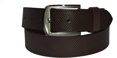

Pellezzari Men Casual Brown Genuine Leather Belt