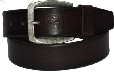 

Pellezzari Men Casual Brown Genuine Leather Belt