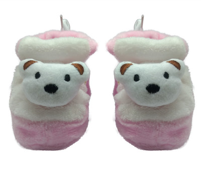 

Pai La Si Multicolor Booties(Toe to Heel Length - 10 cm Baby Pink)