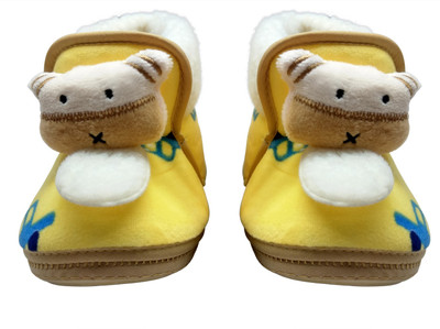 

Pai La Si Multicolor Booties(Toe to Heel Length - 10 cm Yellow)
