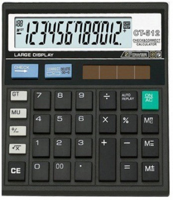 

cltizen CT 512 correct and check Basic Calculator(12 Digit), Black