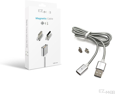 

Wonder World ® USB metal and data sync,one match two plug,Micro USB & type-c plug 2 in 1 for all android system,support fast Magnetic Charging Cable(Multicolor)