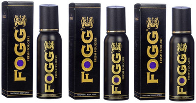 

Fogg Black Collection Fresh Fougere (Pack of 3) Deodorant Spray - For Men(120 ml, Pack of 3)