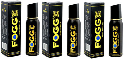 

Fogg Black Collection Fresh Aromatic (Pack of 3) Deodorant Spray - For Men(120 ml, Pack of 3)