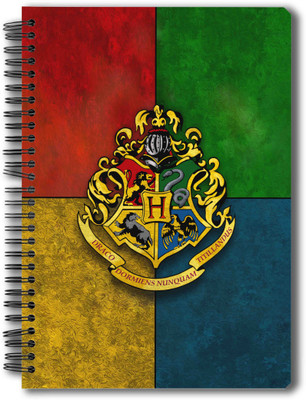 

MCSIDRAZZ A5 Notebook(Mc Sid Razz Official "Harry Potter"- Hogwarts House Crest - 3 Notebook , licensed by Warner Bros, USA…, Multicolor)