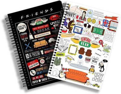 

MCSIDRAZZ A5 Notebook(Mc Sid Razz Official "Friends" Infographic and Doodle' Notebooks (Pack of 2)…, Multicolor, Pack of 2)