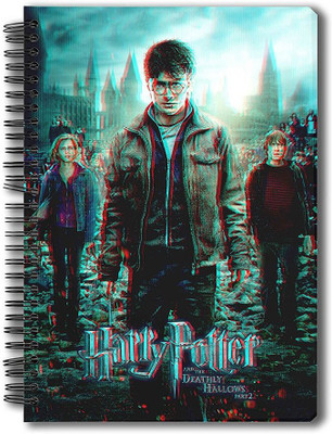 

MCSIDRAZZ A5 Notebook(Mc Sid Razz Official "Harry Potter"- 3D Lenticular Notebook - Finale licensed by Warner Bros…, Multicolor)