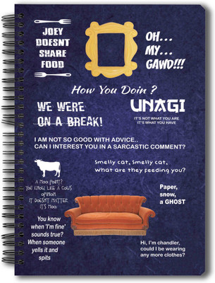 

MCSIDRAZZ A5 Notebook(Mc Sid Razz Official "Friends Tv Series" Sofa - Notebook , licensed by Warner Bros…, Multicolor)