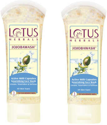 

Lotus Herbals Jojobawash Active Milli Capsules Nourishing (Pack of 2) Face Wash(80 g)