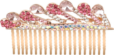 

Pink Rose Charm Hair Pin(Multicolor)