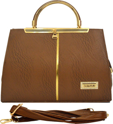 AGINOS Hand-held Bag(Brown)