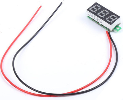 

Singtronics DC 0-30V 2 Wire LED Display Digital DIY Voltage Voltmeter Panel Reading(Green)