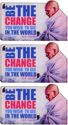 

The Values Store Acrylic Gandhi Fridge Magnet Pack of 3