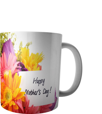 

PrintVisa Mothers Day Special designer mug Ceramic Mug(250 ml), Brown;green;pink;yellow