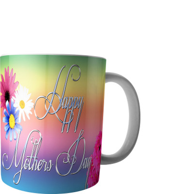 PrintVisa Mothers day special designed mug Ceramic Mug(250 ml), Blue;maroon;white;yellow