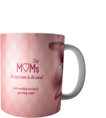 

PrintVisa Mothers Day Special designer mug Ceramic Mug(250 ml), Maroon;pink