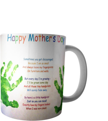 

PrintVisa Mothers Day Special designer mug Ceramic Mug(250 ml), Green;white