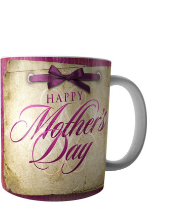 

PrintVisa Mothers Day Special designer mug Ceramic Mug(250 ml), Brown;purple
