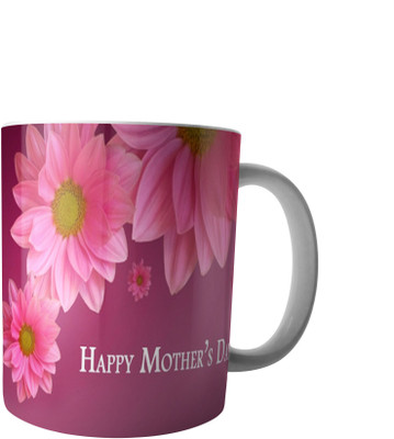 

PrintVisa Mothers Day Special designer mug Ceramic Mug(250 ml), Maroon;red;yellow